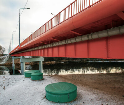 Очистка дождевых сточных вод с мостового перехода через р. Моша